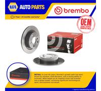 2x Brake Discs Pair Solid fits BMW X1 F48, U11 2.0D Rear 2014 on 280mm Set New