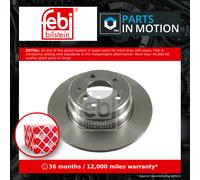 2x Brake Discs Pair Solid fits BMW X5 E53 4.4 Rear 00 to 03 324mm Set Febi New