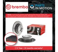 2x Brake Discs Pair Solid fits BMW X5 E53 4.4 Rear 00 to 06 324mm Set Brembo New