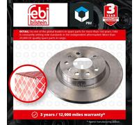 2x Brake Discs Pair Solid fits VAUXHALL SIGNUM Z03 Rear 03 to 08 278mm Set Febi
