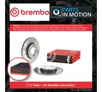 2x Brake Discs Pair Solid fits CITROEN BERLINGO MULTISPACE B9 1.2 Rear 2016 on