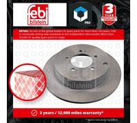 2x Brake Discs Pair Solid fits PEUGEOT 4007 GP 2.4 Rear 07 to 13 302mm Set Febi
