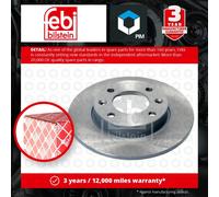 2x Brake Discs Pair Solid fits PEUGEOT 307 3B, 3E, 3H Rear 00 to 12 247mm Set
