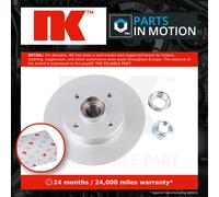 2x Brake Discs Pair Solid fits CITROEN C3 Mk3 1.6D Rear 2017 on 244mm Set NK New