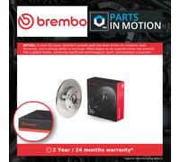 2x Brake Discs Pair Solid fits CITROEN C4 LA, Mk1 1.6D Rear 04 to 06 249mm Set