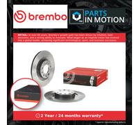 2x Brake Discs Pair Solid fits CITROEN C5 AIRCROSS THP Rear 1.2 1.6 1.5D 2.0D