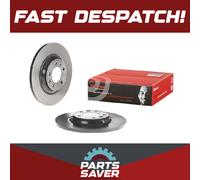 2x Brake Discs Pair Solid fits CITROEN C5 Mk3 2.2D Rear 2008 on 290mm Set Brembo