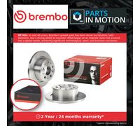 2x Brake Discs Pair Solid fits CITROEN RELAY 2.2D Rear 2006 on 300mm Set Brembo