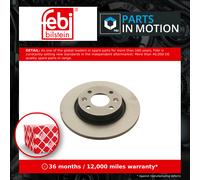 Febi Bilstein Brake Disc 30652 - Front for Renault Logan 1.6 LS0L/LS09/LS0V/LS0P/LS18/LS1S