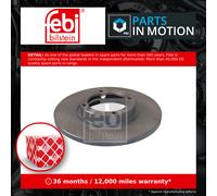 2x Brake Discs Pair Solid Front 236mm 17509 Febi Set 96284392 96320531 96455424