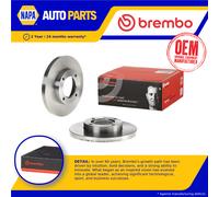 2x Brake Discs Pair Solid fits DAIHATSU HIJET S85, U60 1.2D Front 95 to 98 210mm