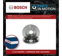 2x Brake Discs Pair Solid Front 273.2mm 0986479432 Bosch Set 4351287401000 New