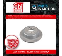 2x Brake Discs Pair Solid fits DODGE NITRO 3.7 Rear 06 to 12 EKG 316mm Set Febi