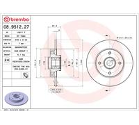 2x Brake Discs Pair Solid fits DS DS3 Rear 1.2 1.6 1.4D 1.6D 15 to 19 249mm Set