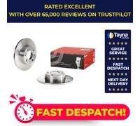 2x Brake Discs Pair Solid fits FIAT 124 SPIDER 1.4 1.6 1.7 1.8 66 to 77 227mm
