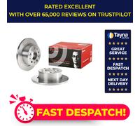 2x Brake Discs Pair Solid fits FIAT DUCATO 250 2.0D Rear 2011 on 300mm Set New