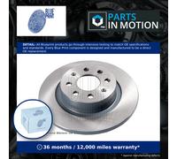 Blue Print Pair of Solid Painted Brake Disc Rotor ADL144310 fits REAR