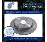 2x Brake Discs Pair Solid Rear 278mm ADK84335 Blue Print Set 71750932 5561155L00