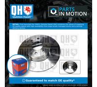 Quinton Hazell Brake Disc - Single Disc Fits Rear Axle - 4 Bolt Holes - Solid - BDC3442 - Fits Fiat, Lancia