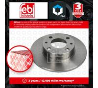 2x Brake Discs Pair Solid fits FIAT UNO 146 Front 83 to 06 Manual Transmission