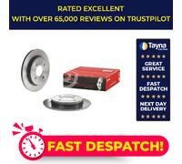 2x Brake Discs Pair Solid fits FORD FIESTA Mk6 TDCi 1.5D Rear 2012 on 253mm Set
