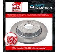 febi bilstein Pair of Brake Disc Rotor 105850
