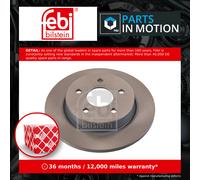 2x Brake Discs Pair Solid Rear 265mm 24619 Febi Set 1223540 1223543 1253727 New