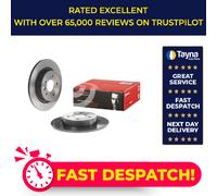 2x Brake Discs Pair Solid fits FORD FOCUS C-MAX TDCi, Ti Rear 03 to 07 280mm Set