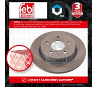 2x Brake Discs Pair Solid fits FORD FOCUS Mk2 1.8 Rear 06 to 12 265mm Set Febi