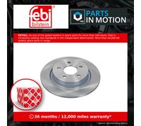 2x Brake Discs Pair Solid fits FORD FOCUS Rear 04 to 12 280mm Set 3M512A315DB