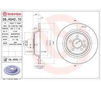2x Brake Discs Pair Solid fits FORD GALAXY Mk2 TDCi 2.0D Rear 06 to 15 302mm Set