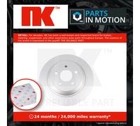 2x Brake Discs Pair Solid fits FORD KUGA Mk3 2.5 Rear 2019 on 302mm Set NK New