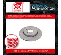 Ferdinand Bilstein Brake Discs FMBA - 2x Solid Pair for Jaguar X-TYPE X400 2.0D Rear 03-09 280mm