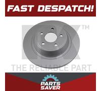 2x Brake Discs Pair Solid fits FORD MONDEO Mk5 1.0 Rear 2015 on 302mm Set NK New