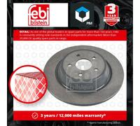 2x Brake Discs Pair Solid fits FORD MONDEO 2.0D Rear 2014 on 316mm Set 2008440