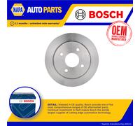 2x Brake Discs Pair Solid fits FORD SCORPIO Mk2 2.3 Rear 96 to 98 Y5A 252.7mm