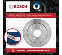 2x Brake Discs Pair Solid fits FORD SIERRA Mk2 1.8 Rear 87 to 93 252.7mm Set New