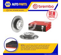2x Brake Discs Pair Solid fits FORD TOURNEO CONNECT 1.8 Rear 02 to 13 With ABS