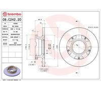2x Brake Discs Pair Solid fits FORD TOURNEO CUSTOM V362 2.0D Rear 2015 on 288mm