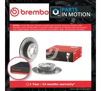 2x Brake Discs Pair Solid fits FORD TRANSIT CONNECT 1.8 Rear 02 to 13 With ABS