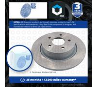 2x Brake Discs Pair Solid Rear 280mm ADF124312 Blue Print Set 1683383 1683384