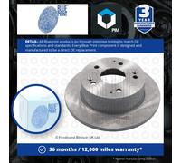 2x Brake Discs Pair Solid Rear 260mm ADH24353 Blue Print Set 42510S1AE20 Quality