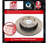 2x Brake Discs Pair Solid fits HONDA ACCORD CL9 2.4 Rear 03 to 08 K24A3 260mm