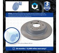 2x Brake Discs Pair Solid fits HONDA ACCORD CU3, CW3 2.2D Rear 2008 on 282mm Set