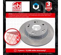 2x Brake Discs Pair Solid fits HONDA CIVIC FB, Mk8 1.6 Rear 05 to 16 260mm Set
