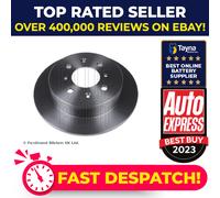 2x Brake Discs Pair Solid fits HONDA CIVIC 1.6 Rear 91 to 01 239mm Set Quality