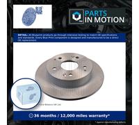 2x Brake Discs Pair Solid Rear 260mm ADH24372 Blue Print Set 42510S5TE00 Quality