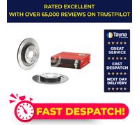 2x Brake Discs Pair Solid fits HONDA CIVIC FK1 1.4 Rear 12 to 16 L13Z4 276mm Set