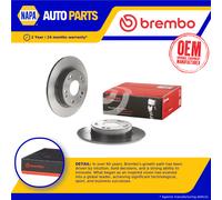 2x Brake Discs Pair Solid fits HONDA CIVIC FK1, Mk8 1.4 Rear 05 to 11 260mm Set