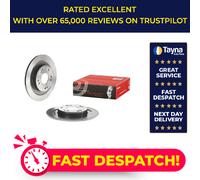 2x Brake Discs Pair Solid fits HONDA CIVIC FK3 2.2D Rear 12 to 16 N22B4 276mm